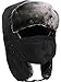 Unisex Hunting Hat Faux Fur Trooper Hat with Windproof Mask, Black