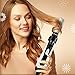 JUHALL 1300W Hair Dryer & Volumizer, 2-in-1 Hot Air Brush Styler and Dryer With 360° Rotatable Cord Auto Shutoff for Hair Styling & Frizz Control White