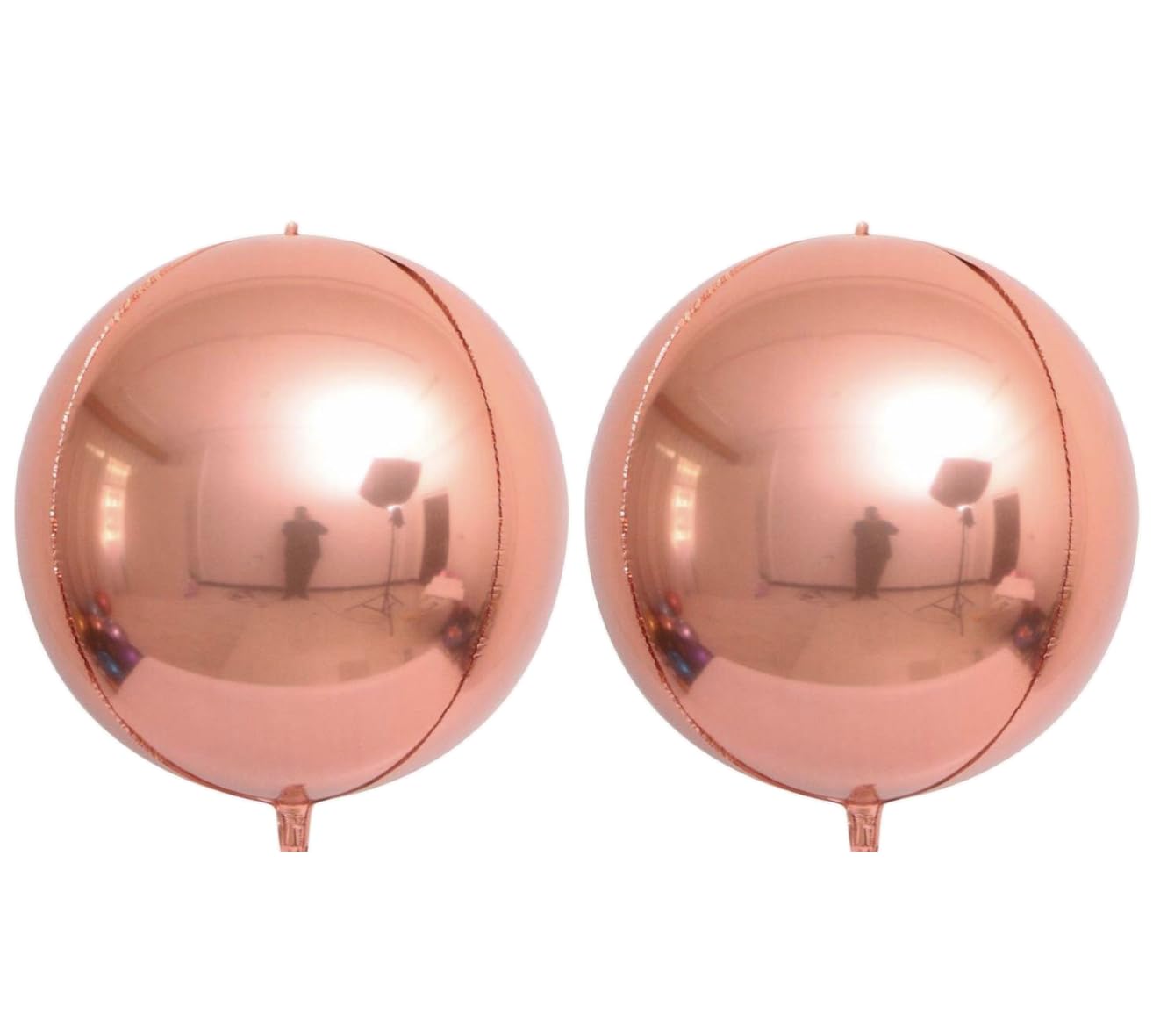 Rose Gold 4D Foil Balloon, 55cm (2 pack) — image 1