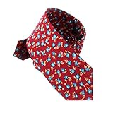 Mantieqingway Men's Cotton Printed Floral Necktie