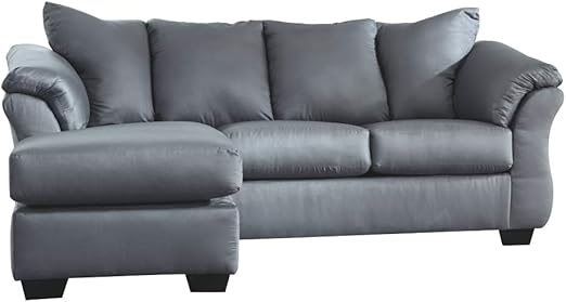 Signature Design By Ashley Darcy Sofa Chaise Steel