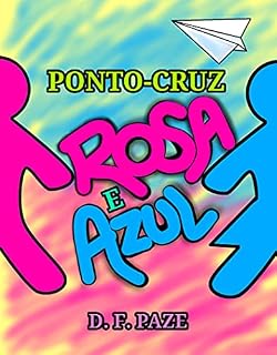 Livro Ponto Cruz Rosa e Azul