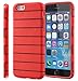 Fosmon DURA-RAIL Slim Fit Durable Cover Case for Apple iPhone 6 (4.7") (Red / Black)