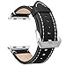 Apple Watch Band, VONTER 42mm iWatch Strap Premium Vintage Genuine Leather Crazy Horse Men/Women Model Loop Replacement Bracelet Wrist Strap with Metal Clasp Adapter for Series 2/1 Apple Watch Edition