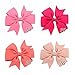40PCS 3 Inch Hair Bows for Girls Grosgrain Ribbon Toddler Hair Accessories with Alligator Clip Bow for Toddler Girls Baby Kids Teens In Pairs