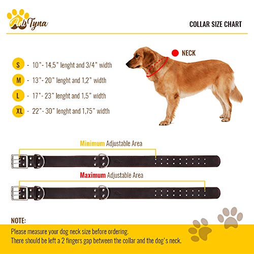 Leather Dog Collar for ExtraLarge Dogs Heavy Duty Wide Dog Collars