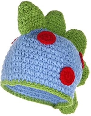 Handmade Baby Boys Girls Dinosaur Crochet Beanie Hat Photograph Props