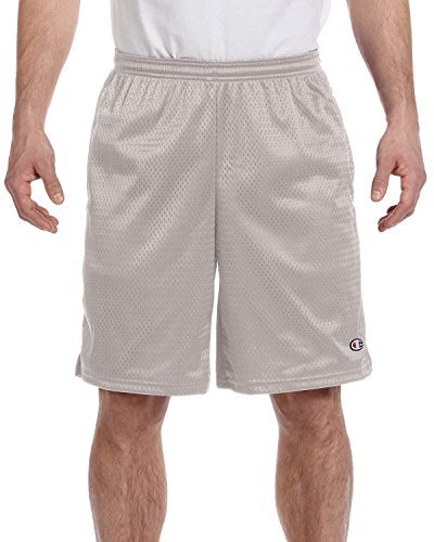 Champion - Long Mesh Shorts with Pockets >> XL,ATHLETIC GREY