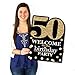Big Dot of Happiness Adult 50th Birthday - Gold - Party Decorations - Birthday Party Welcome Yard Sign