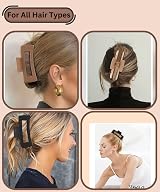 QAIMER 4.1 Inch Hair Claw Clips for Women Thick Hair, 4PCS Matt Coated Jumbo view 6
