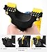 Obert Powerful Hunting Slingshot Catapult 10 Aiming Points & 2 Rubber Bands Black ABS Plastic
