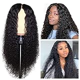Water Wave 150% Density Curly Lace Front Wigs Human Hair with Baby Hair 13x4 Pre Plucked Wet and Wavy Virgin Vshow Hair Lace Wigs 22 Inches for Black Women Free Part