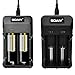 SOAIY 1000mA Fast USB Powered AA AAA 18650 Battery Charger, Portable Battery Charger for A/AA/AAA Li-Ion NiMH Battery, Travel Battery Charger for 1.2V and 3.7V Rechargeable Battery