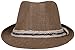 Jasmine Men/Women's Classic Short Brim Miami Beach Panama Fedora Straw Hat