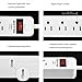 4 Outlet USB Power Strip, 900 Joule Surge Protector with 4 USB Charging Ports (4.2A), 9-Foot Long Extension Cord, ETL Certified, White