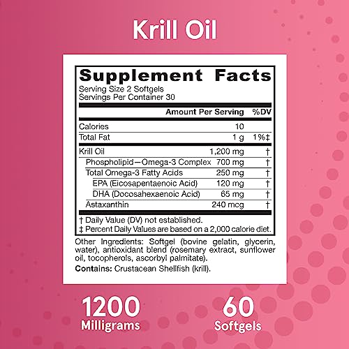 Jarrow Formulas Krill Oil Phospholipid Omega3 Complex with