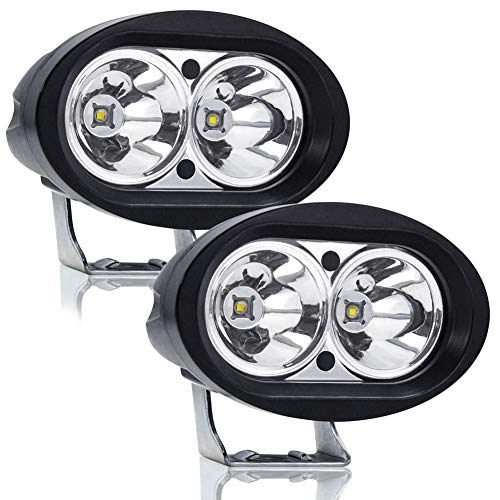 Led Motorcycle Driving Lights, Ourbest Spot Beam Cree 4″ 20W Fog Auxiliary Lights Work Pods For Trucks Cars Jeep Off Road Tractor 4×4 Forklift ATV SUV Boat(2Pcs)