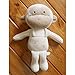 (Lovely Monkey)100% Certified Organic Cotton Fabric . Baby First Doll 11 inches (No Dyeing Natural Organic Cotton)