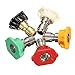 MATCC 5Pack Pressure Washer Spray Nozzles Tip Set Multiple Degrees Quick Connect for Gas Power Pressure Washers