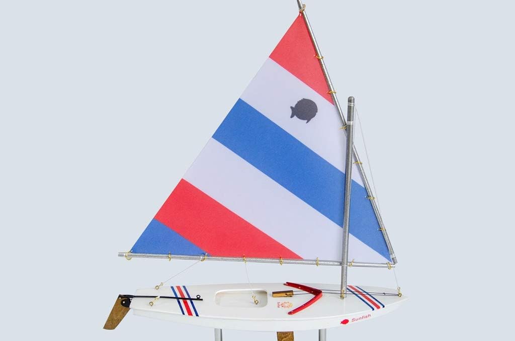 wooden sunfish sailboat