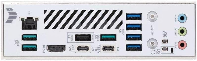 TUF Gaming X870-PRO WIFI7 W Neo AMD ATX Carte mère (16+2+1 Niveaux de Puissance, DDR5 avec Technologie NitroPath DRAM et AEMP, Quatre emplacements M.2, PCIe 5.0 pour GPU Next-Gen, Ethernet 5 Go et