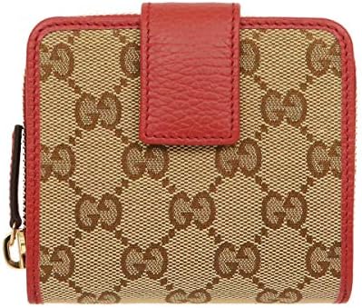 [グッチ] GUCCI 財布(二つ折り財布) 346056 KY9LG ベージュ×レッド GG キャンバス レザー スモール ラウンド ジップ ウォレット レディース [アウトレット品] [ブランド] [並行輸入品]