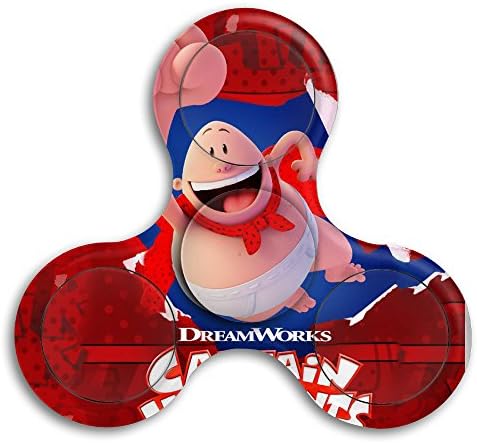 Captain Underpants Tri-Spinner Hand Spinning Fidget Toy Stress Reducer EDC Focus Toy For Kid And Adult High Speed Relieving ADHD, OCD, Anxiety