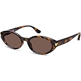 VANLINKER Polarized Retro Oval Sunglasses for Women Men Small Face Vintage 90s Shades VL9850