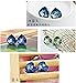 White Gold Plated Heart Shaped AAAAA Australia Crystal Stud Earrings Fashion Jewelry for Women (Blue)