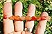 CHARGED Natural Carnelian Agate (Riverbed Agate) Crystal Bracelet Tumble Polished Stretchy + Selenite Heart Charging Crystal Included