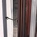 Antique Brass Plated Steel Window Screen Hook and Eye Black 2 Inch(Pack of 4)