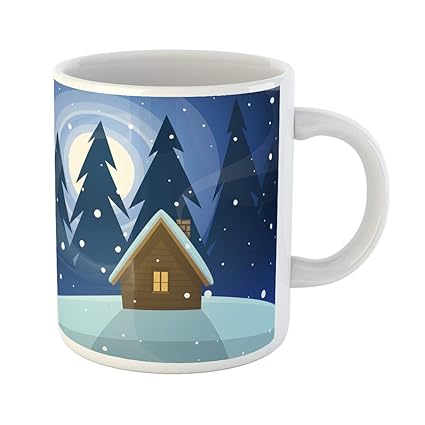 Amazon Com Semtomn Funny Coffee Mug Hut Cabin In The Woods
