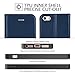 TUCCH iPhone SE Wallet Case, iPhone 5s Case, Premium PU Leather Flip Case with Card Slot, Stand Holder Magnetic Closure [TPU Shockproof Interior Protective Case] Compatible iPhone SE / 5s / 5, Blue