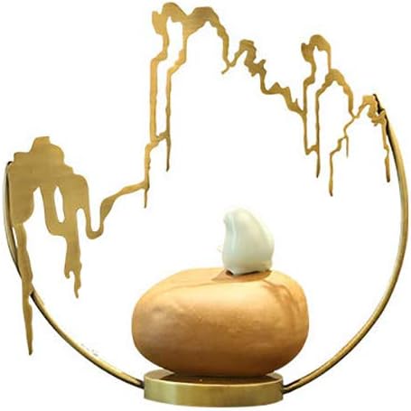 New Chinese Decoration Creative Home Living Room Entrance Study Ceramic Bird Hotel Personality Wine Cooler Crafts Desktop Sculpture Arrangement TV Cabinet Sample Bracket Display Stand ( Design : A )