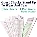Guest Check Pads For Waiters Waitresses Servers Restaurants Orders or Child’s Practice Single Page Durable Thick Paper 50 Sheets 20 Pk