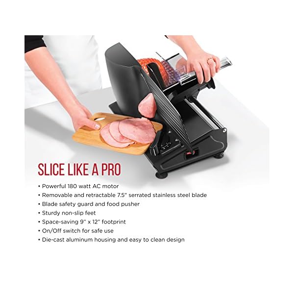 vonshef stainless steel meat slicer