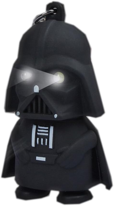 Darth Vader Keyring Star Wars Keychain LED Light Torch Sound