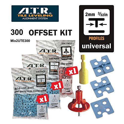 ATR Tile Leveling Alignment System DIY Kit 2mm T Shape Walls & Floors Spacers