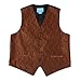 Epoint EGC1B02A-XL Brown Black Paisley Fashion and Jewelry Waistcoat Woven Microfiber Perfect Design X-Large Vest