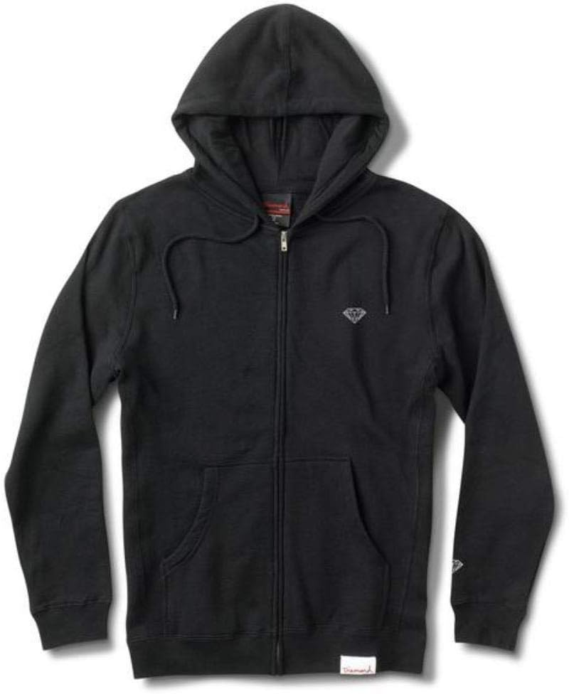 Diamond Supply Co Micro Brilliant Zip Hoodie Black