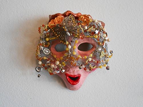 Butterfly in Yellow - Full Sized Mixed Media Mask Ready for Display