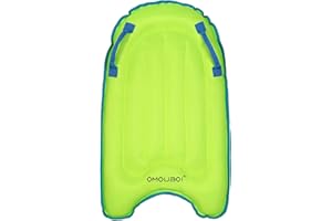 OMOUBOI Inflatable Bodyboards Lightweight Body Board Soft Bodyboard Portable Pool Floats Boards 30” Mini Surfboards Inflatable Wave Board for Water Sports, Beach, Surfing, Swimming