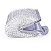 ECOSUSI Ladies Clutches Purses Crystal Rhinestone Party Evening Bags Silver