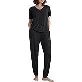 Latuza Women's Viscose Jogger Pants Lounge Pajamas Set