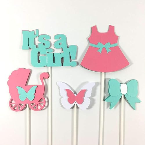 Amazon Com Butterfly It S A Girl Baby Shower Centerpiece Sticks