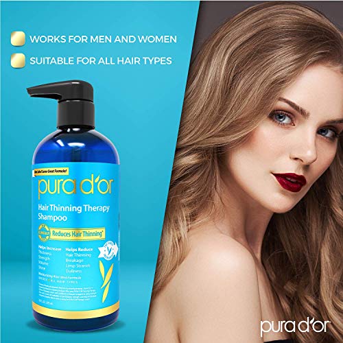 image for PURA D'OR Hair Thinning Therapy Biotin Shampoo and Conditioner Set, CL