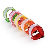 GLCON LED Slap Band [5 Pack] High Visibility Glow in the dark Velcro Wristbands Flashing Bracelet Armbands Safety Night Running Cycling Jogging Dog Walking Hiking Camping for Kids Women