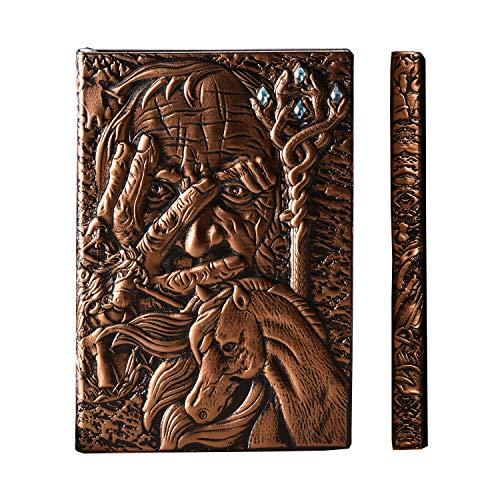 Leder Tagebuch Liniert für Erwachsen Kinder YHH A5 Organizer Vintage Notizbuch Journal Notebook Geprägte Hardcover Lined…