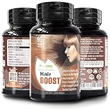 Herbal Revival Organic Hair Growth Vitamins | Thicker, Fuller, Longer Hair Pills, Hair Regrowth & Hair Loss Treatment, 90 Vegan Pills, Nourishes Hair From Within, 100% Natural Hair Growth Supplements