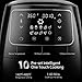 Air Fryer XL, Willsence Air Fryers 3.7-Quart 10-in-1 Intelligent Electric Oilless Hot Air-Fryer, Cooker with Cookbook and 50 Online Recipes, Touch Screen Control, Dishwasher Safe, Metal Inner Housing